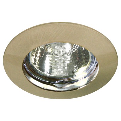 APOS P-MP Stropní, podhledové, bodové, svítidlo, těleso hliník, povrch mosaz zlatá s patinou antik, pro žárovku 50W, Gx5,3 (GU5,3), 12V, IP20, d=85mm, h=100mm, symbol "F" montáž na hořlavý podklad max 35W