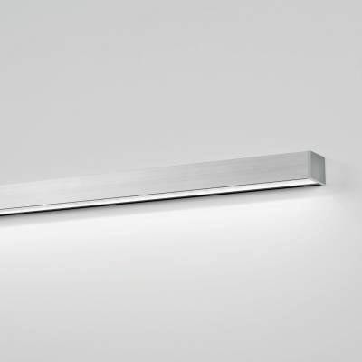 NANOLINE W Nástěnný hliníkový profil, pro LED pásek povrch elox šedosříbrná, vč difuzoru plexi čiré, š=25mm, v=30mm, max délka v celku až 6m, cena za 1 metr