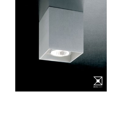 BOXY 1X50W GU10 Stropní přisazené svítidlo bodové, těleso hliník, povrch elox šedostříbrná, černá, bílá, pro žárovku 50W, GU10 ES50, 230V, IP20, 80x90x80mm