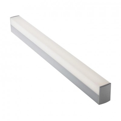 XMINI LED VÝPRODEJ Nástěnné svítidlo, těleso hliníkový profil, povrch šedostříbrná, difuzor plast opál, LED 14W, neutr 4000K, 1008lm, Ra80, 230V, IP20, tř.2, rozměry 38x55, délka l=536mm
