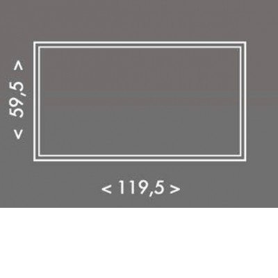 Montážní rám MR129, 120x60 Rám, pro přisazenou montáž LED panelů rozměru 595x1195mm, materiál hliník, povrch hliník, rozměr rámu 600x1200x50mm, DIY šroubovací, rozložený