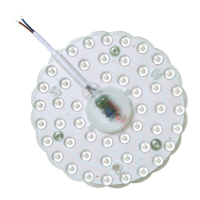 MOD A, 16W LED modul pro náhradu žárovek ve svítidlech, základna plast, bílá, LED 16W, 1440lm, neutrální 4000K, Ra80, 230V, IP20, symbol "F", rozměry d=155mm, h=23mm, montáž na magnet