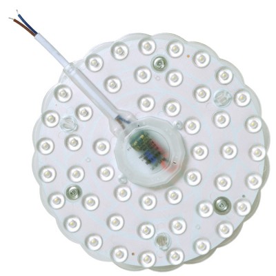 MOD A LED modul pro náhradu žárovek ve svítidlech, základna plast, bílá, LED 24W, 2140lm, teplá 2700K, Ra80, 230V, IP20, symbol "F", rozměry d=230mm, h=23mm, montáž