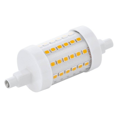 LM_LED_R7S VÝPRODEJ Světelný zdroj žárovka, zákl plast, difuzor plast opál, LED 8W, R7S, teplá 2700K, 950lm, Ra80, 230V, stmívatelná, vyzařovací úhel 200°, stř život 15000h, 15.000x zap/vyp, d=29mmmm h=78mm