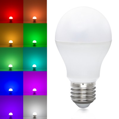 LED 9W 806LM E27 A60 CCT RGBW CONNECT Světelný zdroj žárovka LED 9W, E27, A60, pomocí dálk ovl (dod samostatně), nebo telef.lze stmívat, nast, teplota CCT teplá 2700K, neutrální 4000K, denní 6500K, 806lm, Ra80, +RGBW, stř život 25.000h, 15.000x zap/vyp, d=60mm h=116mm