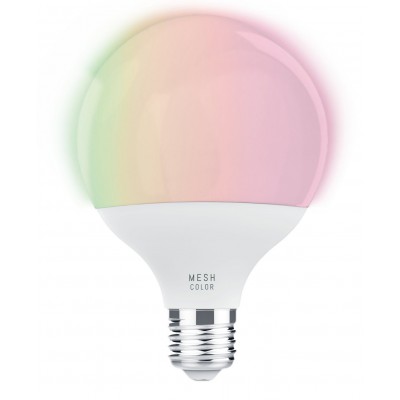 CONNECT-Z LM-ZIG-RGB/CCT E27 G95, 13W OPAL Světelný zdroj, žárovka, plast opál, LED 13W,1300lm, E27, G95, dálk ovl, (samostatně) nebo smart telefon, lze stmívat, nast teplota CCT teplá 2700K - denní 6500K, Ra80, RGBW, 230V, d=95mm, l=