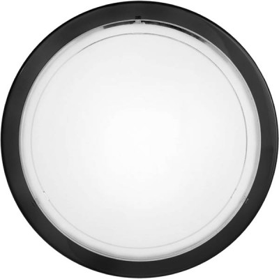 PLANET 1 Stropní svítidlo, nikl matný, lakované sklo bílé, čiré, 1x60W, E27, A60, 230V, IP20, d=290mm