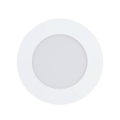 FUEVA-Z CONNECT-Z VÝPRODEJ Stropní vestavné svítidlo, bílá, difuzor plast, LED 6W, 600lm, dálk ovl, nebo smart telefon Bluetooth, stmív, nast teplota CCT teplá 3000K-denní 6400K, Ra80, 230V IP44/IP20, d=120mm, h=26m