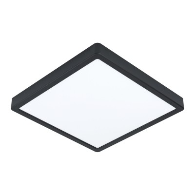 FUEVA-Z CONNECT-Z VÝPRODEJ Stropní svítidlo, kov černá, difuzor plast, LED 20W, 2700lm, dálk ovl, nebo smart telefon Bluetooth, stmív, nast teplota CCT teplá 3000K-denní 6400K, Ra80, 230V IP44, 285x285x28mm