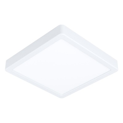 FUEVA 5 Stropní, čtvercové svítidlo, těleso hliník, povrch bílá, difuzor plast opál, LED 17W, 1800lm, teplá 3000K, Ra80, 230V, IP20, rozměry 210x210x28mm