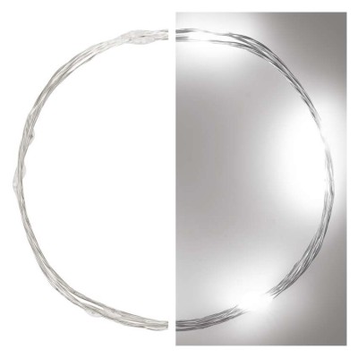 VR NANO řetěz 10/20 LED, baterie 2xAA, IP20 Vánoční nano řetěz, vnitřní, stále svítící, 10/20 LED, studená, teplá, vícebarevný, svítící část l=0,9 nebo 1,9m, přívodní kabel stříbrná nebo měděná  l=0,5m, na baterii 2xAA, 1,5V, IP20, časovač 6h/18h nebo stále