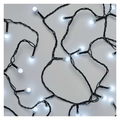 VR řetez/kuličky LED, bílá, IP44, 20m, 30m, 48m Vánoční řetěz, kuličky, venkovní/vnitřní, stále svítící, 200/300/480 LED, studená, teplá, svítící část l=20/30/48m, přívodní kabel černá  l=5m, vč. Adaptéru 230V, IP44, časovač 6h/18h nebo stále