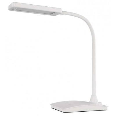 JURO TL 6W CCT Stolní lampa, nastav. směr svícení, těleso plast a kov, bílá, difuzor plast opál, LED 6W, 480lm, dotyk CCT přepín teplota teplá 3000K-6000K, dotyk stmívání, Ra80, 230V, IP20, rozměry 170x105x350mm.