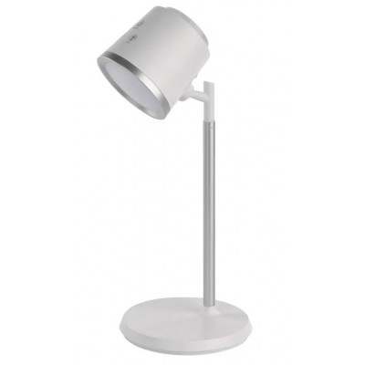 JANSKY TL+WL 6W, CCT, USB Stolní lampa nebo nástěnné svítidlo, těleso kov a plast bílá, dif plast opál, LED 6W, 300lm, dotyk CCT přepín teplota teplá 3000K-denní 6500K, stmívání, napájení USB 3,7V baterie, IP20, 250x100mm.