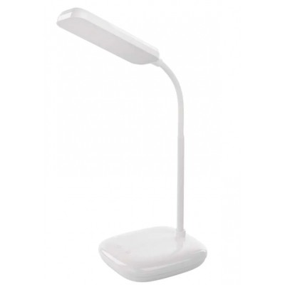 LABORE TL 12W CCT Stolní lampa, nastav. směr svícení, těleso plast, bílá, difuzor plast opál, LED 12W, 650lm, dotyk CCT přepín teplota teplá 3000K-6500K, dotyk stmívání, Ra80, 230V, IP20, rozměry 130x150mm, h=300mm.
