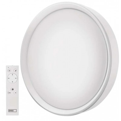 WAYET 30W/45W CCT Stropní přisazené svítidlo, těleso kov, povrch bílá, difuzor plast opál, LED 30W/1800lm, 45W/2700lm, dálk. ovl (součástí) CCT teplota teplá 2700K-denní 6500K, stmív, 230V, IP20, rozměry dle typu.