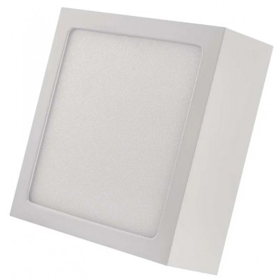 PLAM SQ 28,5W Stropní přisazené svítidlo, povrch bílá, difuzor plast opál, LED 28,5W, 2700lm, neutrální 4000K, 230V, IP40, rozměry 300x300x42mm.