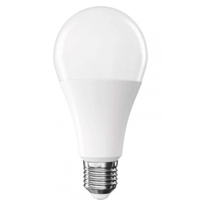 LED žárovka opál E27 16W Světelný zdroj, žárovka hrušková, sklo opál, LED 16W, 1901lm, E27, A70, teplá 2700K/neutrální 4000K/denní 6500K, 230V, d=71mm, l=142mm