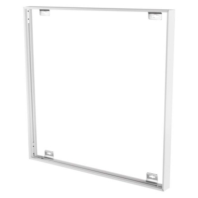 LED PANEL, BACKLIT rám 600x600mm Montážní rám pro spodní montáž LED panelů, BACKLIT,  bezšroubový, materiál kov, povrch bílá, pro panel 600x600mm, do sádrokartonu SDK