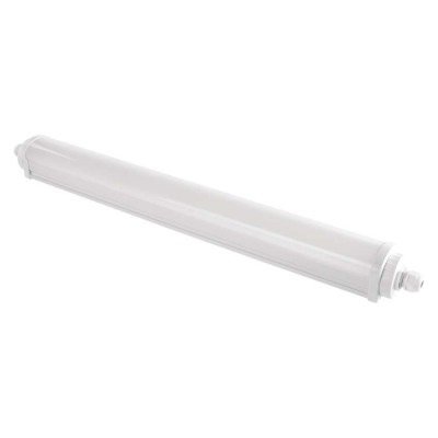 RESTY LED 18W, 34W, 51W, IP65 Stropní přisazené/ závěsné, průmyslové, prachotěsné svítidlo, těleso plast, povrch bílá, difuzor plast opál, LED 18W, 34W, 51W, neutrální 4000K, Ra80, IK08, 230V, IP65, rozměry dle typu