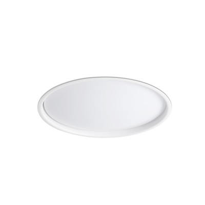 LUAN Stropní vestavné bodové svítidlo, těleso kov, difuzor plast opál, LED 40W, teplá 3000K, 3200lm,, 230V, IP20, rozměry d=415mm, h=76mm