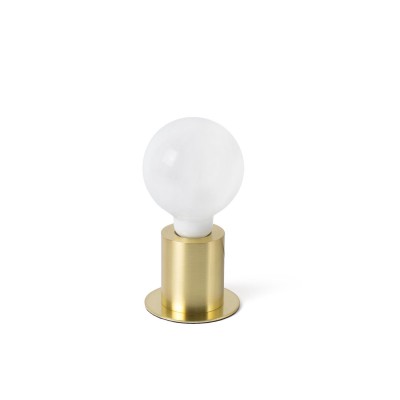 TEN1 Stolní svítidlo, základna hliník barva satén zlatá, pro žárovku 1x20W, E27, 230V, IP20, rozměry: základna 60x75mm, l=90mm