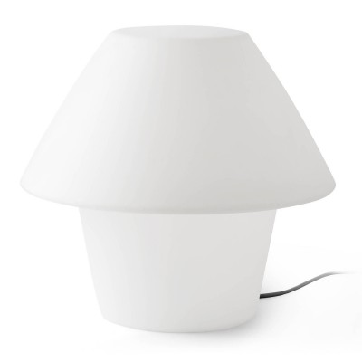 VERSUS Stojací lampa venkovní, těleso plast opál, difuzor plast opál, pro žárovku 1x15W, E27, 230V, IP44, tř.2. rozměry d=500mm h=480mm