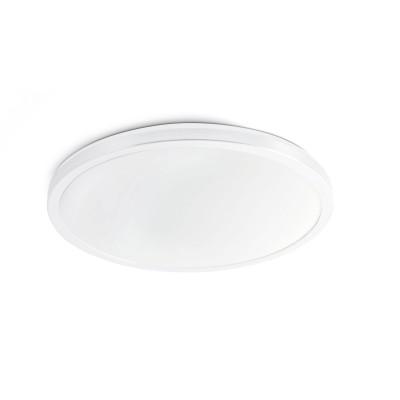 AMI Stropní svítidlo, základna hliník, povrch bílá, difuzor plast PVC, LED 15W, teplá 2700K, 1200lm/cca 60W žár., Ra80, 230V, IP20, tř.2, rozměry d=285mm, h=42mm