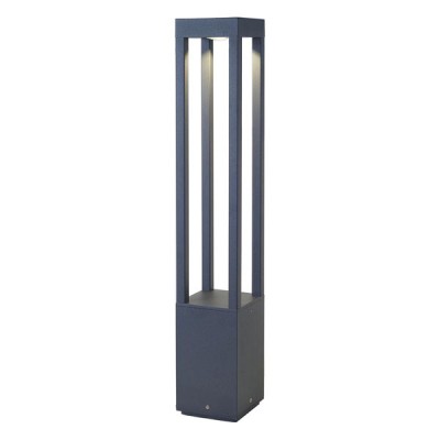 AGRA Sloupkové svítidlo, exteriérové, venkovní, těleso hliník, povrch šedočerná / světle hnědá (rezavá), LED 1x5W, teplá 2850-3050K, 200lm (svítí cca jako 10W žárovka), 230V, IP54, rozměry 650x108x108mm, svítí dolů