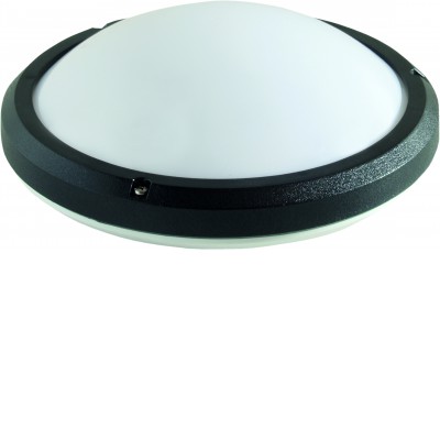 RHODOS 20W nouzové Stropní svítidlo, senzor pohybu HF dle typu, SA - pro běžné i nouzové svícení 2h, těleso plast bílá/černá/stříbrná, dif plast opál, LED 20W, teplá 2700K/neutrání 4000K, 230V, IP65, rozměry d=335mm, h=100mm.