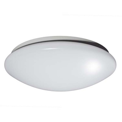 ANETA 410 Stropní, přisazené svítidlo, základna kov, povrch bílá, difuzor plast opál, LED 24W, neutrální 4000K, 230V, IP20, d=410mm, h=100mm