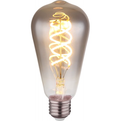 VENT LED 6,5W, E27 Světelný zdroj, retro žárovka, sklo kouřové, LED 6,5W, E27, 220lm, teplá 2000K, stmívatelná, Ra80, 230V, životnost 15.000 hod, IP20, d=64mm, l=141mm.