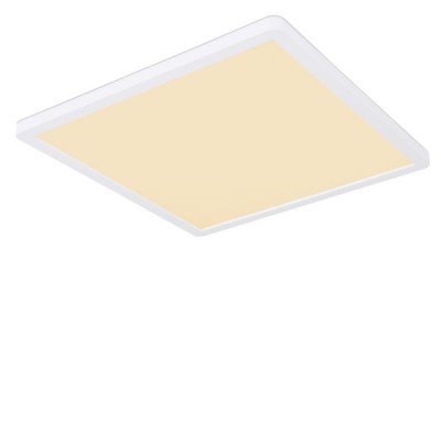 SAPANA 24W, IP44 Stropní svítidlo, rámeček bílá, difuzor plast opál, LED 24W, 2700lm, teplá 3000K, Ra80, stmívatelné STEP vyp/zap vypínačem 100% 50% 10%, 230V, do koupelny IP44, 420x420x25mm, svítí nahoru/dolů