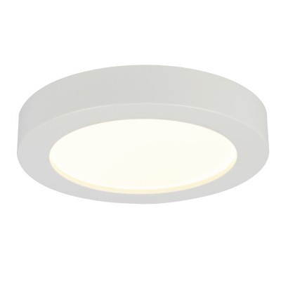MANDESA LED 12W IP44/IP20 VÝPRODEJ Stropní, přisazené svítidlo, těleso plast, povrch bílá, difuzor plast opál, LED 12W, 900lm, teplá 3000K, 230V, IP44/IP20, tř.2, rozměry d=177mm, h=35mm