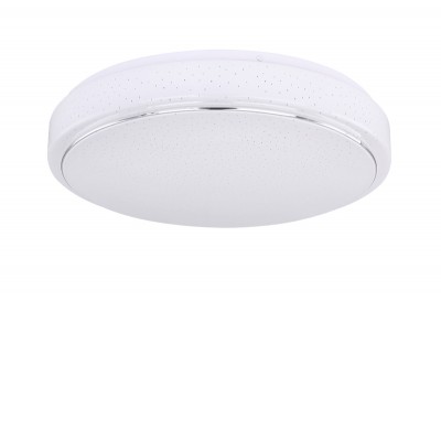 KALLE LED 1x24W/32W Stropní stropní svítidlo, těleso kov, povrch bílá mat, difuzor plast, třpytivý efekt, LED 1x24W/32W, CCT teplá 3000K, neutrální 4000K, denní 6000K, 230V, IP20, tř.1, rozměry dle typu