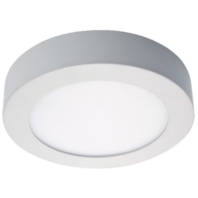 KIRKE R LED 6W Stropní svítidlo, základna kov, povrch bílá, difuzor plast opál, LED 6W, 420lm, neutrální 3800K, Ra80, 230V, IP20, tř.1, rozměry d=118mm, h=35mm