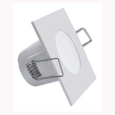 INZA LED 5W IP65/IP20 čtverec Stropní, vestavné svítidlo, materiál plast, povrch bílá, difuzor plast opál, LED 5W, neutrální 4000K, 350lm, Ra80, 230V, do koupelny IP65/IP20, tř.2, 83x83x50mm