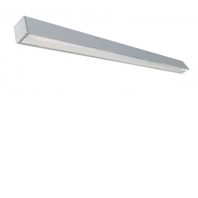 NURMBERG Stropní, závěsné/přisazené svítidlo, těleso hliník, povrch šedá, dif plast, LED 36W, 4400lm, neutrální 4000K, Ra80, stmív DALI, 0-10V, vyzař. úhel 112°, 230V, IP20, tř.1, rozměry 65x50mm, l=1