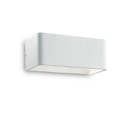 CLICK Stropní nástěnné svítidlo, těleso hliník, povrch práškový lak bílý mat, reflektor uvnitř, LED 0,5x5W, 230V, tř.1, IP20, rozměry dle typu, svítí nahoru/dolů