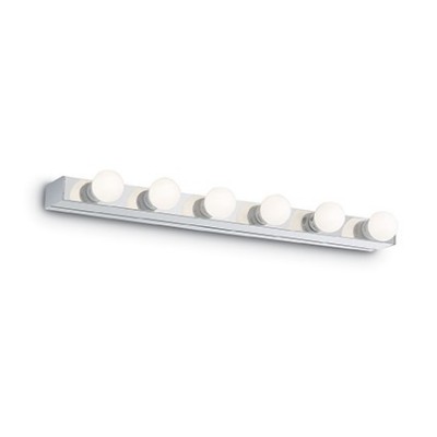 LUKA Nástěnné svítidlo, těleso kov, povrch chrom/bílá/černá/mosaz/corten ocel, pro žárovku 6x40W/8x40W, E14, 230V, IP20, tř.1, rozměry dle typu.