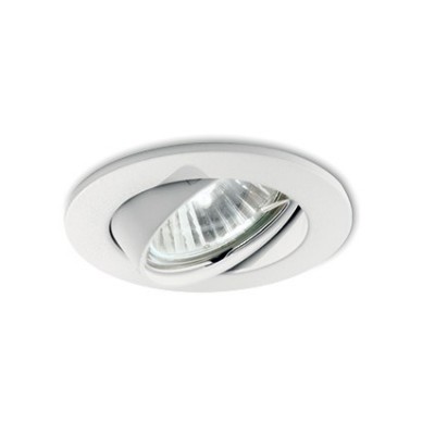 JANN 1x50WGU10 Podhledové svítidlo, základna hliník, povrch bílá, otočná žárovka 30°, pro žárovku1x50W, GU10, 230V, IP20, tř.2, rozměry d=82mm, š=67mm, h=85mm