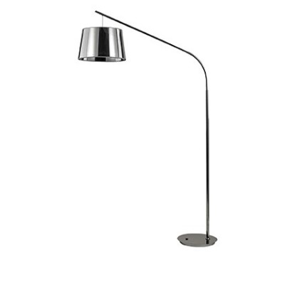 DADDY Stojací pokojová lampa, základna kov, povrch chrom/bílá/černá, stínítko PVC chrom nebo potaženo textilní látkou bílá/černá, pro žárovku 1x60W, E27, 230V, IP20, tř.2, rozměry š=1180mm, v=1970mm, h=400mm