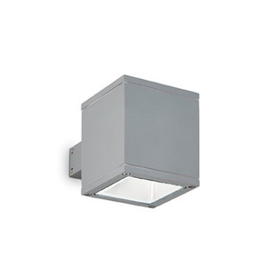 SNIF Nástěnné svítidlo venkovní, těleso hliník, povrch šedá, krycí sklo pyrex, pro žárovku 1x40W, G9, 230V, IP44, tř.1, rozměry 90x100x135mm, svítí nahoru/dolů