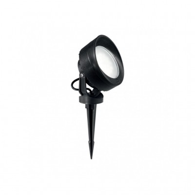 FRAUNEN PT Venkovní svítidlo do záhonu, nastavitelný směr svícení, těleso plast, povrch černá, difuzor plast opál, pro LED 1x10W, GX53, 230V, IP66, tř.2, rozměry d=150mm, s bodcem do záhonu h=340mm