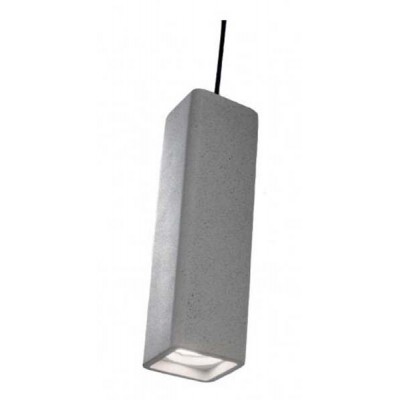 OAK Závěsné bodové svítidlo, těleso beton, pro žárovku 1x35W, GU10, 230V, IP20, tř.2, rozměry 70x70mm, h=245mm, vč. závěs kabelu l=1340mm, lze zkrátit.