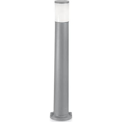 AMELIA Sloupkové svítidlo, těleso plast, povrch šedá, difuzor plast opál, pro žárovku 1x23W, E27, 230V, IP55, tř.2, rozměry d=155mm, h=800mm.
