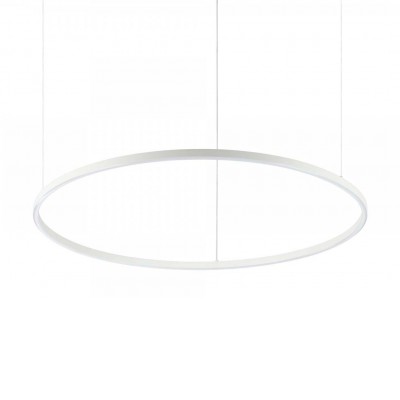 GREIS HL II Závěsné svítidlo, těleso hliník, povrch bílá, difuzor plast opál, LED 35W, 3050lm, teplá 3000K, 230V, IP20, tř.2, rozměry d=700mm, vč závěs lanka l=2050mm, lze zkrátit.