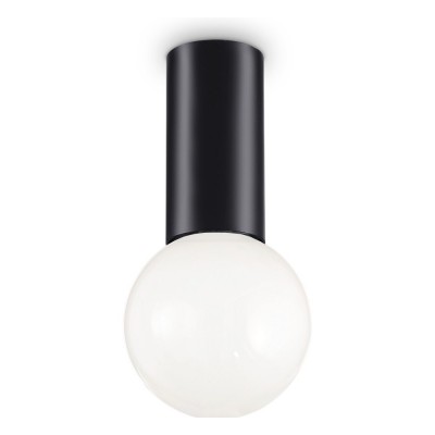 BRULOS, 1x60W, E27 Stropní přisazené svítidlo, těleso kov, povrch černá/bílá/chrom/mosaz, pro žárovku 1x60W, E27, 230V, IP20, tř.2, rozměry d=50mm, h=100mm.
