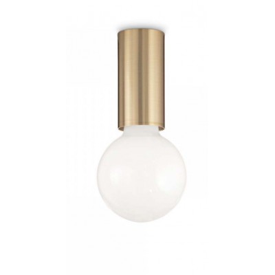 BRULOS, 1x60W, E27 Stropní přisazené svítidlo, těleso kov, povrch mosaz, pro žárovku 1x60W, E27, 230V, IP20, tř.2, rozměry d=50mm, h=100mm.