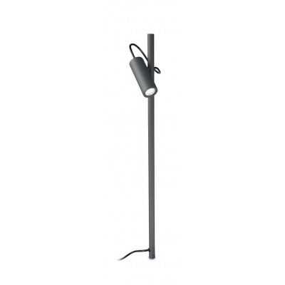 HOXTER, LED 5W, IP54 Sloupkové bodové svítidlo, nastav. směr svícení, těleso hliník, povrch černá antracit, difuzor sklo mat, LED 4,5W, teplá 3000K, 460lm, 230V, IP54, tř.1, rozměry d=70mm, h=1100mm.